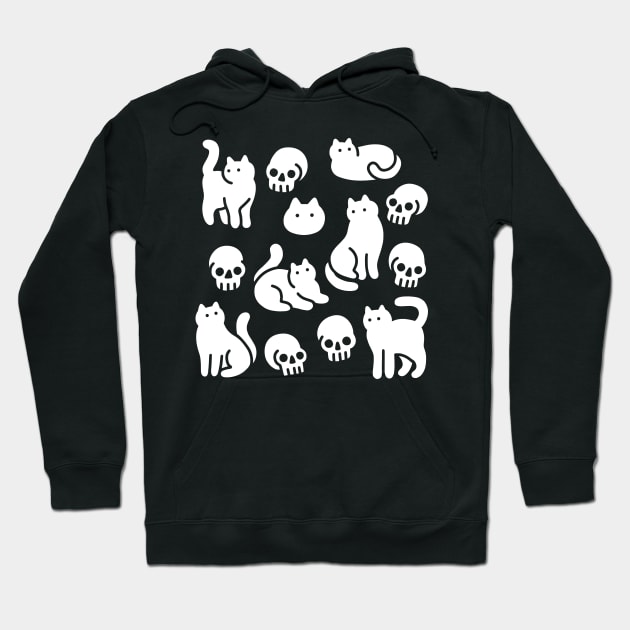 Cats and Skulls Hoodie by obinsun